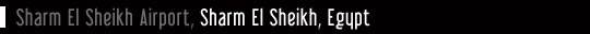 Sharm El Sheikh Airport, Sharm El Sheikh, Egypt